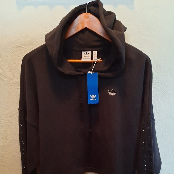 Adidas Originals Fakten Cropped Hoodie - Picture 6 of 7